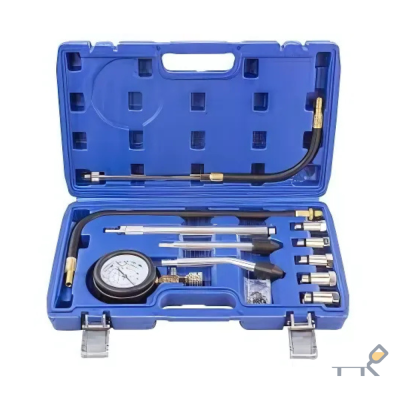 Индикатор компрессии бензинового двигателя Profi 12пр.(0-20Bar) . в кейсе (RF-908G1B)